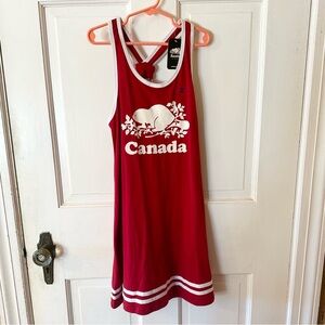 Roots Red and White Tank Dress